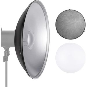 Neewer® - Photo Studio Strobe Light Reflector - Beauty Disc met Honeycomb Grid en Soft Drawing - 55 cm voor Bowens Gemini Standard - R, RX Strobe en Meer