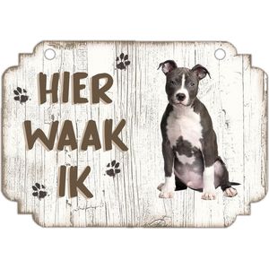 Waakbord | Hier Waak Ik: American staffordshire terrier