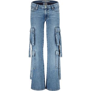 Raizzed Jeans Storm Cargo R224awd42020 Rd02 Mid Blue Stone Dames Maat - W26 X L32