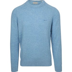 Gant Pullover Wool Blend Lichtblauw - Maat XXL - Heren - Pullovers