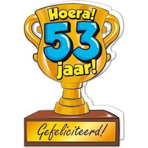 Wenskaart Trofee 53 jaar