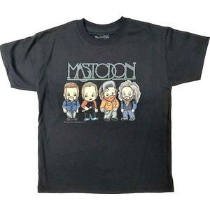 Mastodon - Band Character Kinder T-shirt - Kids tm 6 jaar - Zwart