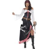 SMIFFY'S - Sexy doodskop piraten kostuum voor vrouwen - M