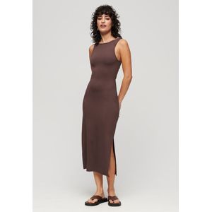 Superdry - Jersey midi-jurk met gedraaide achterkant - Dames - Jurken