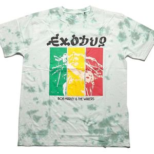 Bob Marley - Rasta Colours Heren T-shirt - L - Groen