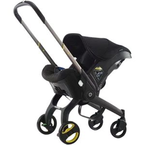 Rustive - Multifunctionele Kinderwagen 3 in 1 - Kwalitatieve Buggy - Maxi Cosi - Lichtgewicht - Incl. Autostoel - Zwart