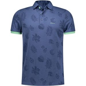 NZA New Zealand Auckland - Polo Korte mouw - Heren - XL - Blauw - Lyocell - 25BN106 Dakota