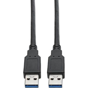 Tripp-Lite U325-003 USB 3.0 SuperSpeed A/A Cable for Tripp Lite USB 3.0 All-in-One Keystone/Panel Mount Couplers (M/M), Black, 3 ft. TrippLite
