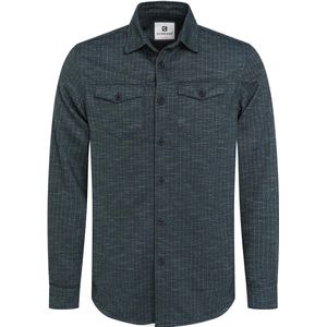 Gabbiano Overhemd Jersey Overhemd Met Tonale Print 333732 346 Aqua Mannen Maat - S