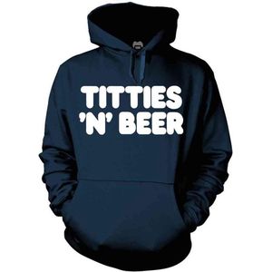 Frank Zappa Hoodie/trui -L- Titties 'N' Beer Blauw