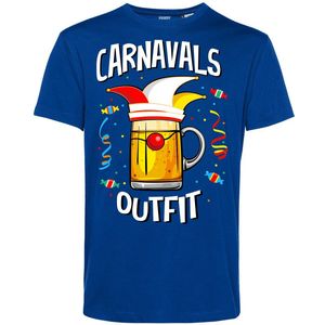 T-shirt Carnavals Outfit | Carnavalskleding heren | Carnaval Kostuum | Foute Party | Blauw | maat S