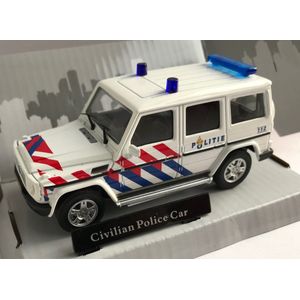 Politie Nederland set - Mercedes Benz G Class met Paarden trailer, Cararama 1:43