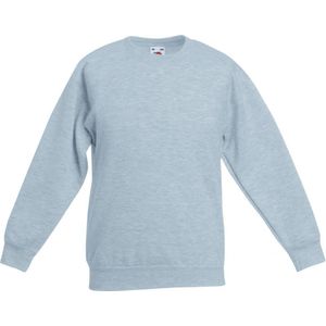 Fruit Of The Loom Kinder Unisex Premium 70/30 Sweatshirt (Heather Grijs) Maat 158