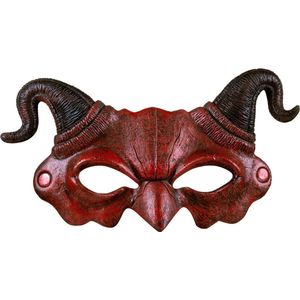 Boland - Foam halfmasker Demoon - Volwassenen - Duivel - Halloween accessoire - Horror - Duivel