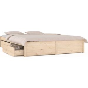 VidaXL Bedframe met Lades 140x200 cm