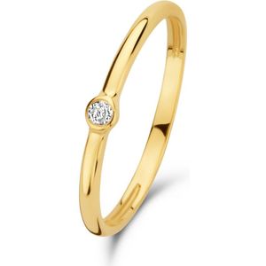 Isabel Bernard Rivoli Aélys 14 karaat gouden stacking ring (Maat: 58) - Goudkleurig