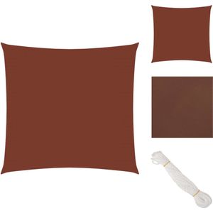 vidaXL Zonnezeil - Oxford stof - 5x5m - Terracotta - Parasol