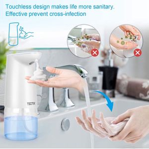 Automatische Zeepdispenser – Elektrische Zeepdispenser -  No Touch Zeep Pomp - Handsfree Zeeppomp  - Badkamer Accessoires