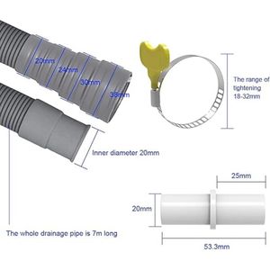 veiligheidsinlaatslang, Aquastop slang voor wasmachines en vaatwassers/wasmachines 7m