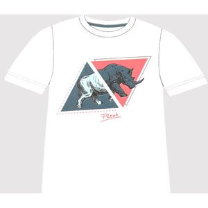 Freeks T-shirt - neushoorn - maat 140/146