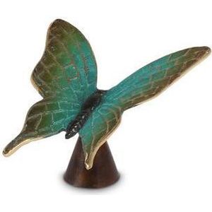 Mini - Asbeeld Dieren Urn Voor Uw Geliefde Dier Vlinder in brons - groen - Kat - Hond - Paard - Konijn