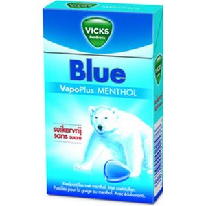 Vicks Blue Box Menthol Suikervrij 20 x 40GR - Voordeelverpakking