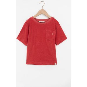 Sissy-Boy - Rood badstof T-shirt met geborduurd artwork