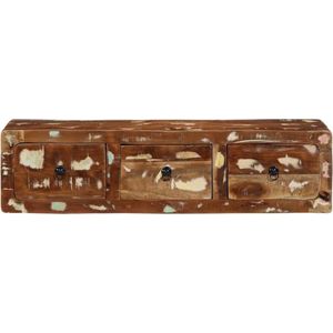 vidaXL Tv-meubel massief gerecycled hout 100x32x25cm