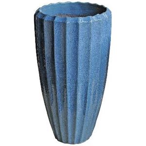 PTMD Olver Bloempot - H105 X Ø56 cm - Keramiek - Blauw