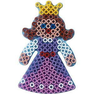 Hama MAXI PRINSES / PRINCESS / FEE strijkkralen vormpje / figuur / grondplaat voor extra grote maxi strijkparels (strijkkralenbordje / legbordje sprookje meisjes) creatief cadeau voor kinderen!