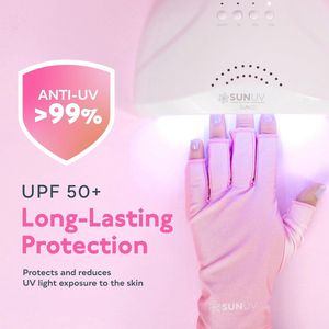 Handschoenen voor Gelnagels met UPF 50+ Bescherming - Professionele UV Handschoenen voor Nageltechnici
