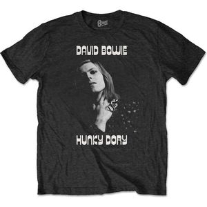 David Bowie - Hunky Dory 1 Heren T-shirt - L - Zwart