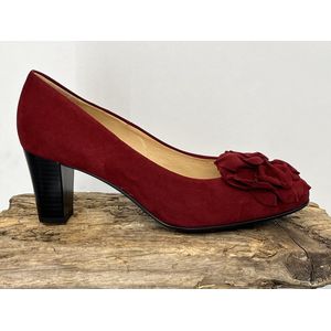 Peter Kaiser Dorett 60 maat 36 / UK 3,5 Rode Suede Pumps Barolo Suede Leren damesschoen