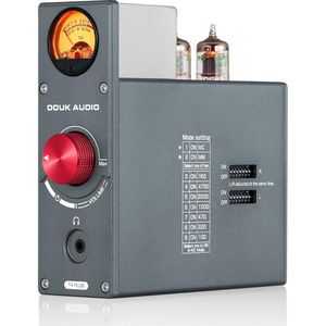 Douk Audio T4 Plus HiFi Buizenvoorversterker met Phono-voorversterker en Hoofdtelefoonversterker