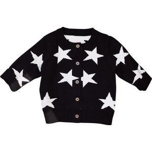 Supercute - vest - sterren - 3 t/m 6 manden - maat 62/68