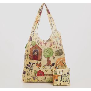 Eco Chic - Foldaway Shopper - A38BG - Beige - Farmland