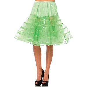 Lange neon groene petticoat voor dames