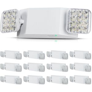 VEVOR 31 x 10 x 10.5 cm LED-noodverlichtingen, 3W Dubbele Kop, 1800mAh Batterij, ≥180 Minuten Verlichting, Vlamvertragende Beschermhoes, Verstelbare Groothoekverlichting, Ideaal voor Eenvoudige Installatie