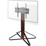 Nedis TV Vloerstandaard - 43 - 65 "" - Maximaal schermgewicht: 35 kg - Fixed Design - Aanpasbare vooraf ingestelde hoogtes - Aluminium / Staal - Zwart