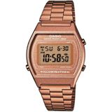 Casio Vintage Edgy B640WC-5AEF Unisex Horloge 35 mm - Rosékleurig