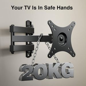 Universal TV Wall Mount / Platte en Gebogen TV's, TV Wall Mount - Super Sterke TV Muurbeugel 10-32 Inch