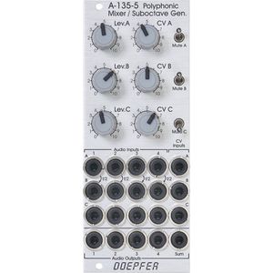 Doepfer A-135-5 Polyphonic Mixer - VCA modular synthesizer