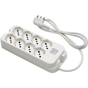 S-P-A-Witte Schakelaarplaat-Plugcover-8 Spleten