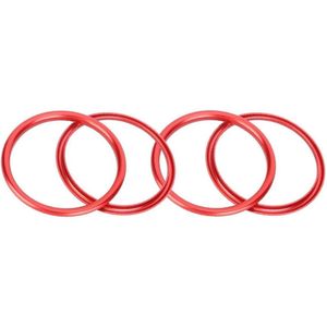 Auto Air Conditioning Trim Binnenring 4 Stuks - Interieur Air Vent Outlet Cover Trim - Decoratieve Ring - Aluminiumlegering - Geschikt voor Audi A1 - Auto Modificatie Onderdelen - Content .