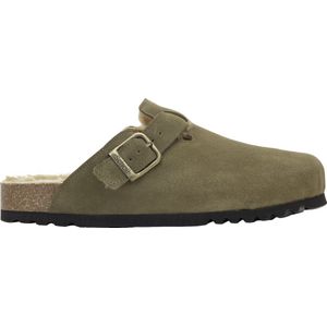 SCHOLL OLIVIER NEW Suede SA Heren Clogs - Khaki - Maat 42