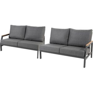 Taste by 4 Seasons Ravenna Loungebanken - Donker Grijs | Strak Design en Comfortabele Zit