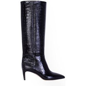 Paris Texas Croco Leather Print Stiletto Boot 60