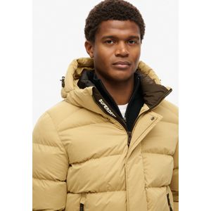 Superdry - Onze Sport-pufferjas van microvezel met capuchon - Heren - Gewatteerde jassen