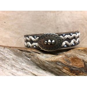 Armband-Leder-Studs-Bohemian-style-Waitz-Design-20mm
