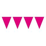 1x Mini vlaggenlijn / slinger - 300 cm - fuchsia roze